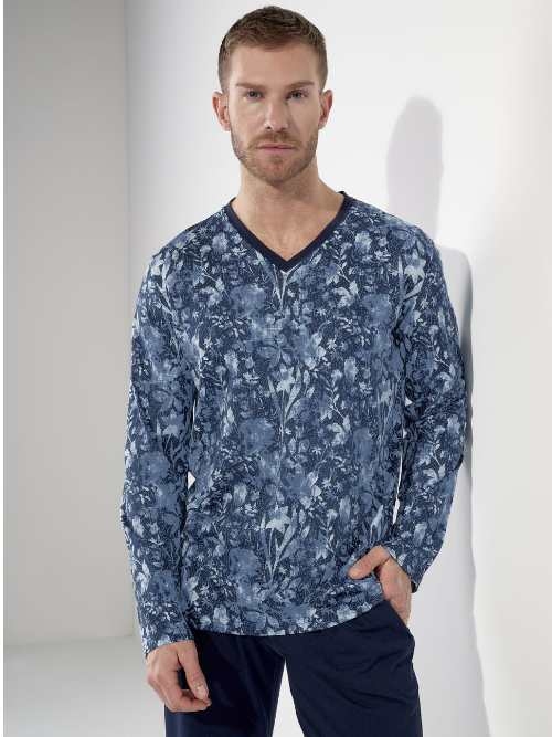 HOM Compiegne navy-blau pyjama