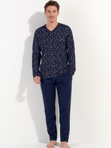 HOM Comfort  navy-blau pyjama