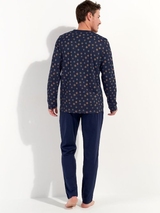 HOM Comfort  navy-blau pyjama