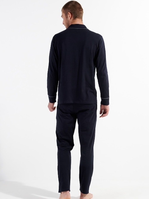 HOM Comfort  navy-blau pyjama