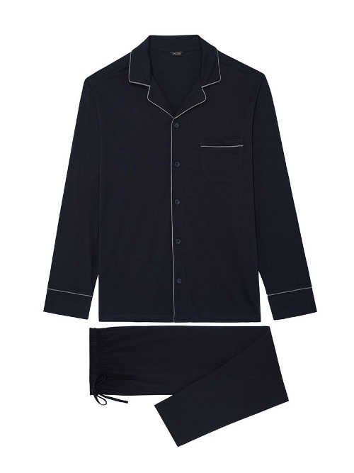 HOM Comfort  navy-blau pyjama