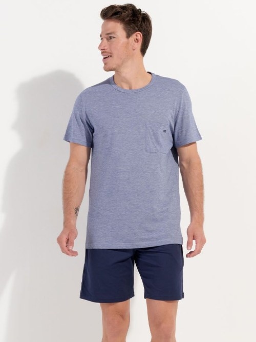 HOM Modal Comfort navy-blau pyjama