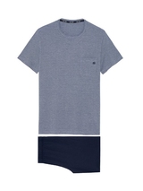 HOM Modal Comfort navy-blau pyjama
