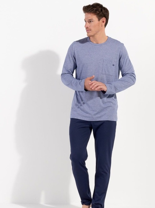 HOM Modal Comfort navy-blau pyjama