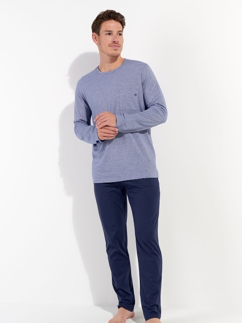 HOM Modal Comfort navy-blau pyjama