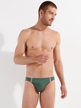 HOM Swimwear Nautical Cup khaki badeslip