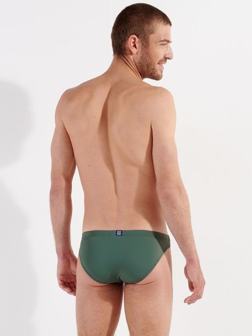 HOM Bademode Nautical Cup khaki badeslip