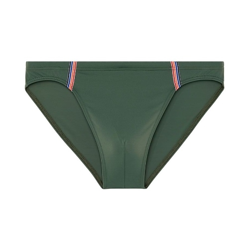 HOM Swimwear Nautical Cup khaki badeslip