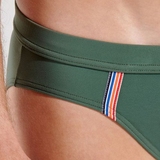 HOM Bademode Nautical Cup khaki badeslip