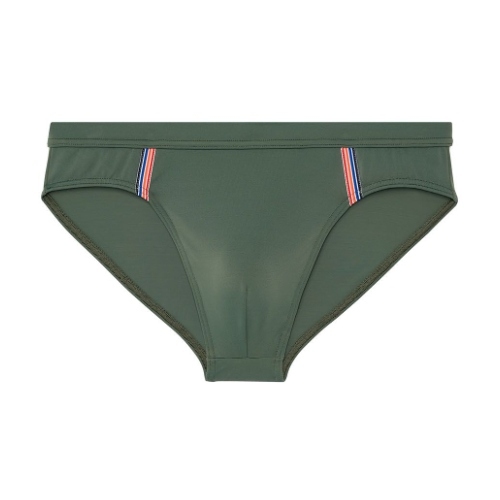 HOM Bademode Nautical Cup khaki badeslip