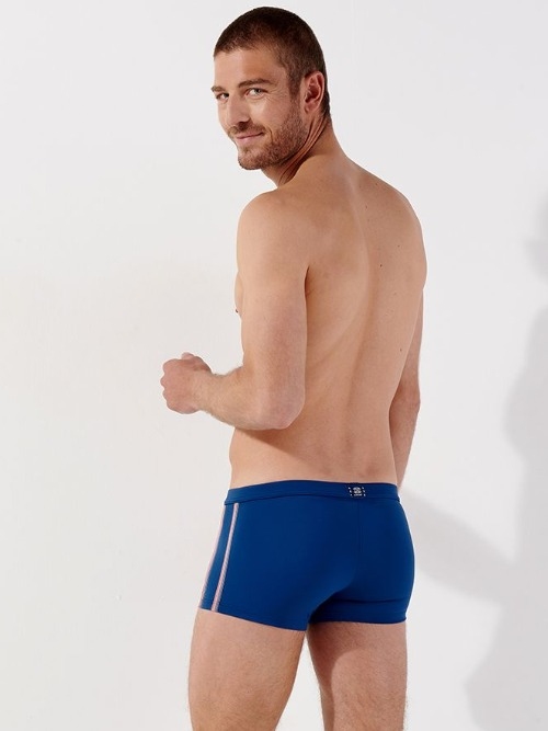 HOM Bademode Nautical Cup navy-blau schwimmboxer