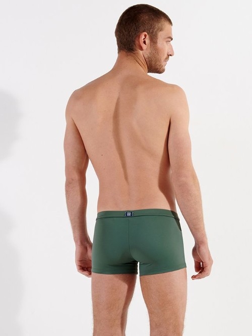 HOM Bademode Nautical Cup khaki schwimmboxer