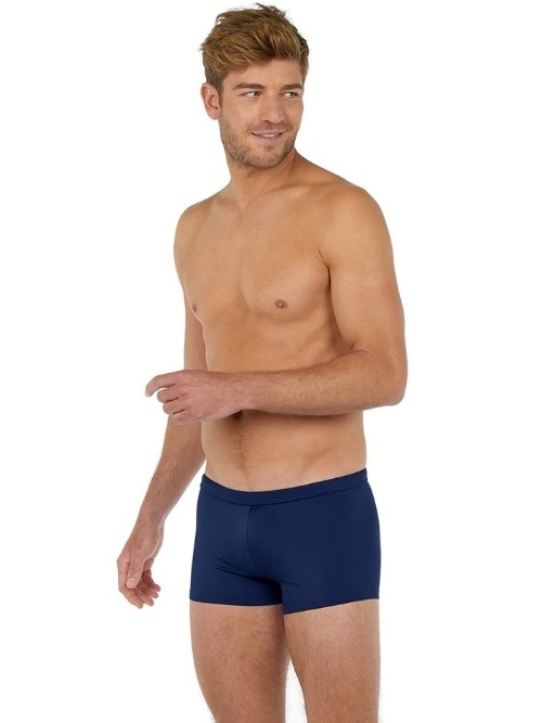 HOM Bademode Sea Life navy-blau schwimmboxer