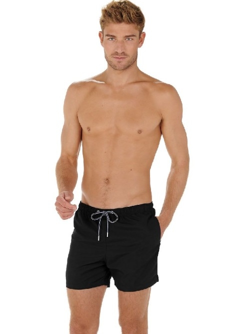 HOM Bademode Sea Life schwarz badehose