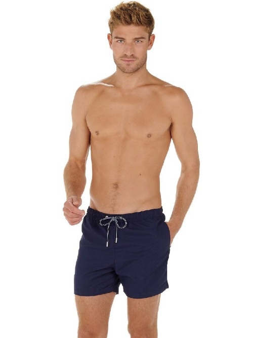 HOM Bademode Sea Life navy-blau badehose