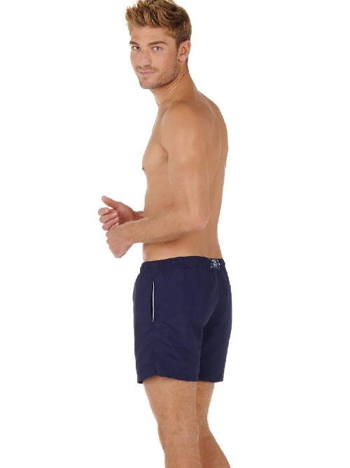 HOM Bademode Sea Life navy-blau badehose