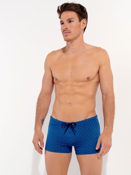 HOM Bademode Hendaye blau schwimmboxer