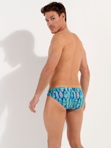 HOM Swimwear Marbella blau badeslip