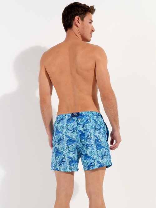 HOM Bademode Tartane blau badehose