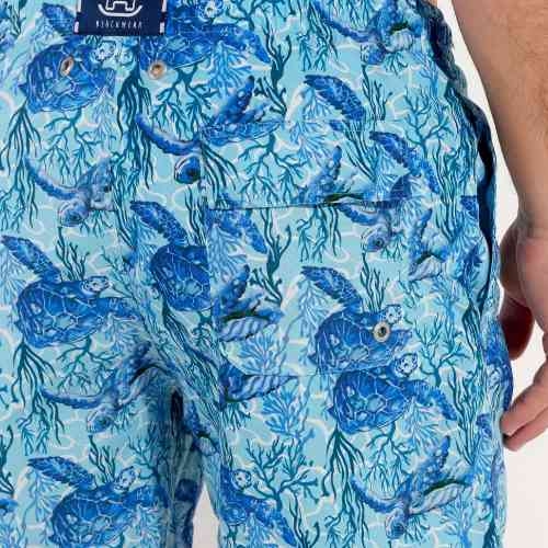 HOM Bademode Tartane blau badehose