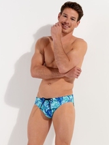 HOM Swimwear Tartane blau badeslip