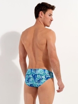 HOM Swimwear Tartane blau badeslip