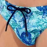 HOM Swimwear Tartane blau badeslip