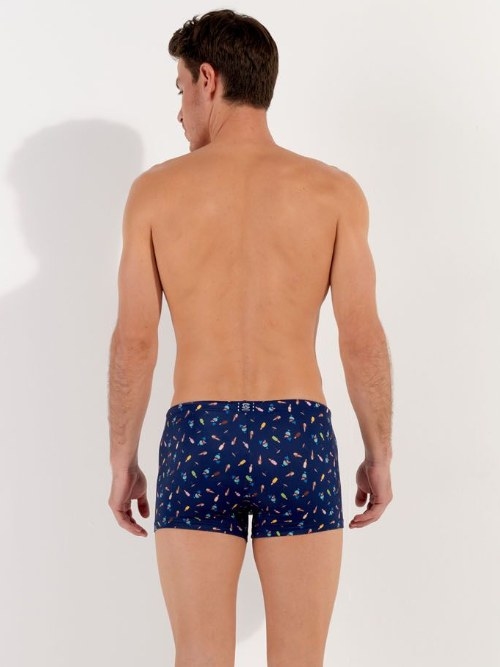 HOM Bademode Summer navy-blau schwimmboxer