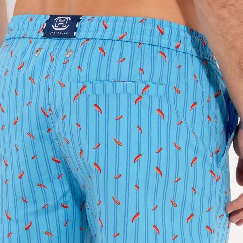 HOM Bademode Espelette türkis badehose