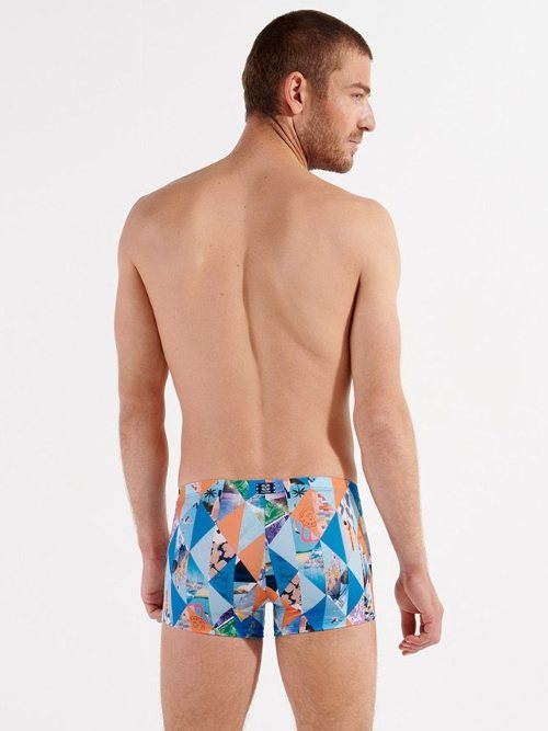 HOM Bademode Port Cros blau schwimmboxer
