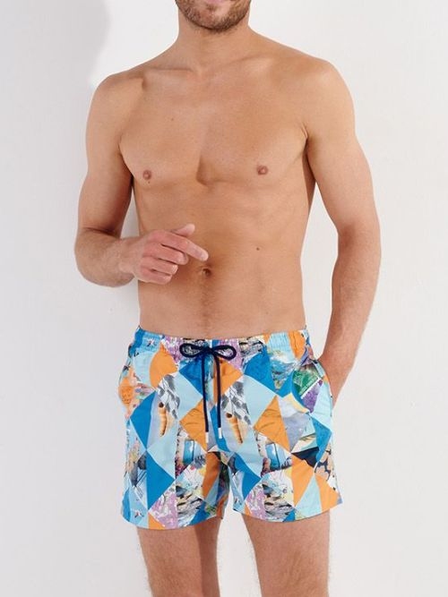 HOM Bademode Port Cros blau badehose
