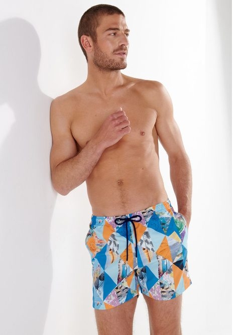 HOM Bademode Port Cros blau badehose