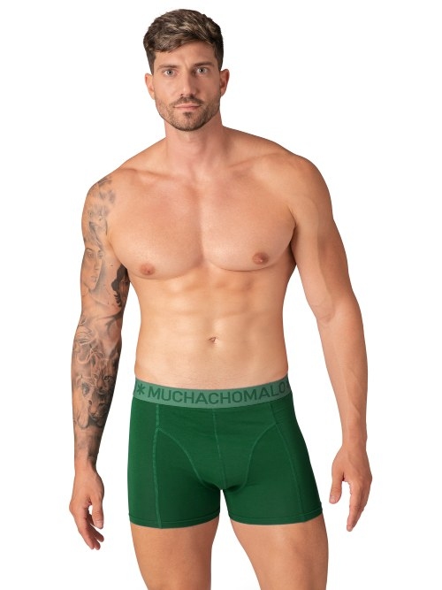 Muchachomalo Solid  blau baumwoll-boxershort