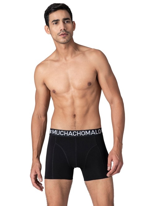 Muchachomalo Solid  schwarz baumwoll-boxershort