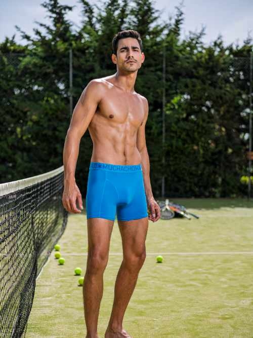 Muchachomalo Solid  blau sport boxershort