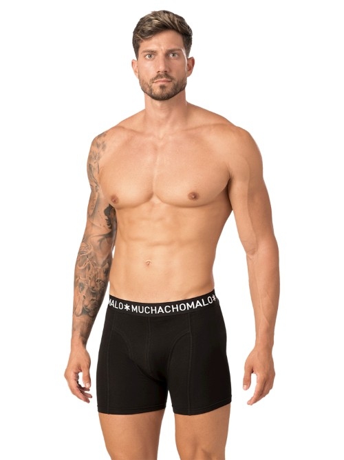 Muchachomalo Solid  schwarz baumwoll-boxershort