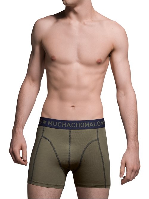 Muchachomalo Solid  navy-blau baumwoll-boxershort