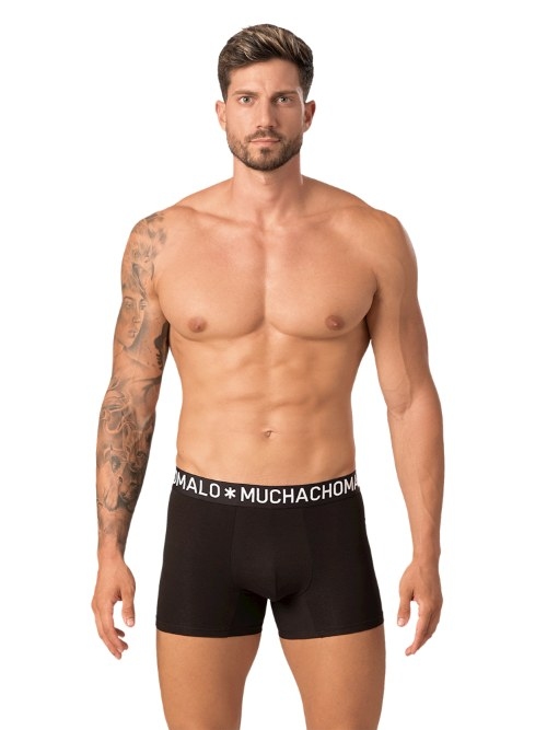 Muchachomalo Solid  schwarz baumwoll-boxershort