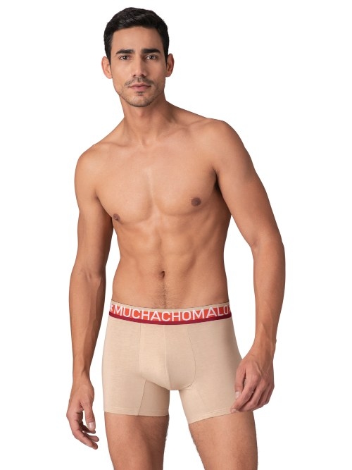 Muchachomalo Solid  rot baumwoll-boxershort