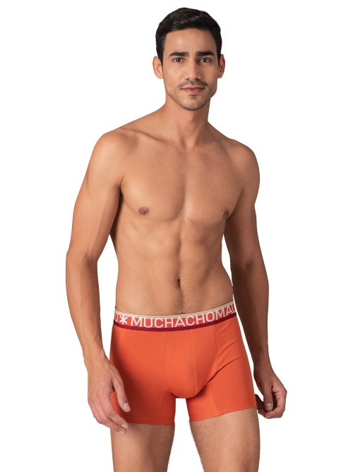 Muchachomalo Solid  rot baumwoll-boxershort