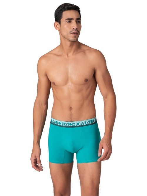 Muchachomalo Solid  grün baumwoll-boxershort