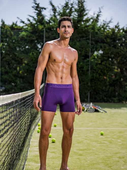 Muchachomalo Solid  schwarz sport boxershort