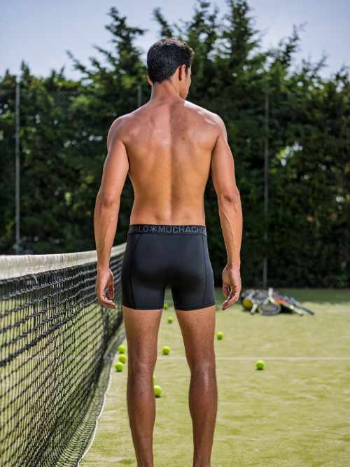 Muchachomalo Solid  schwarz sport boxershort