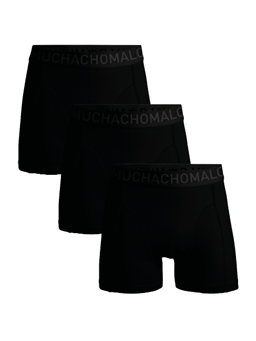 Muchachomalo Solid  schwarz sport boxershort