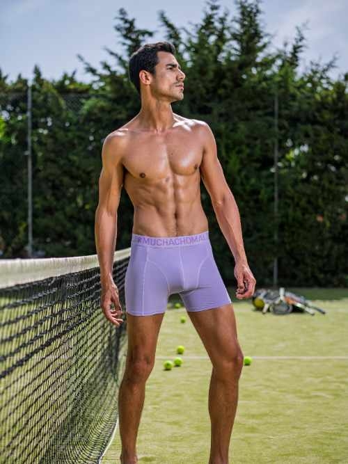 Muchachomalo Solid  violett sport boxershort