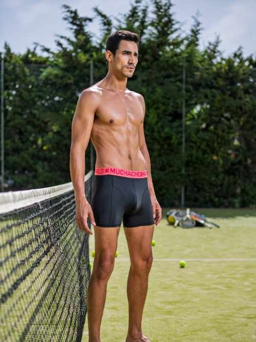 Muchachomalo Solid  schwarz sport boxershort