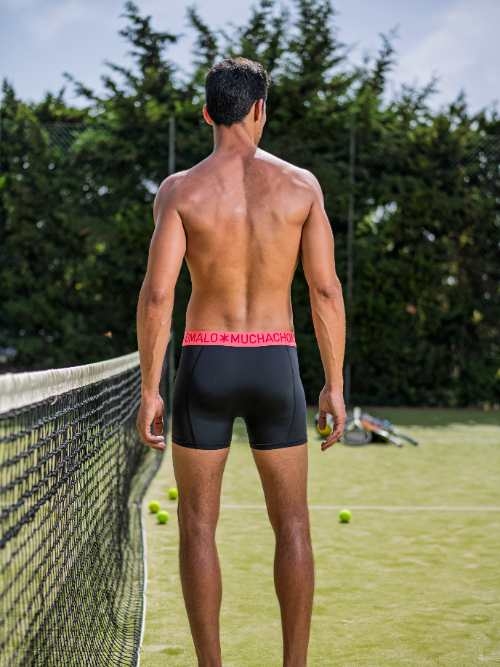 Muchachomalo Solid  schwarz sport boxershort