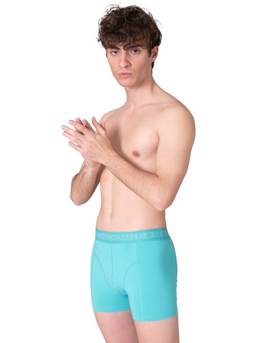 Muchachomalo Solid  blau baumwoll-boxershort