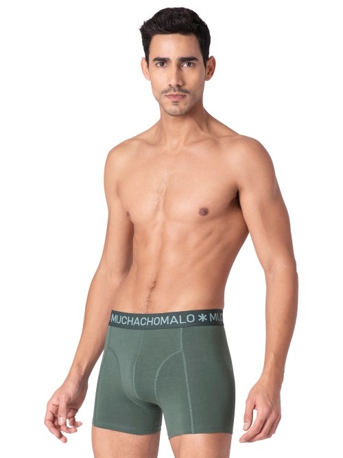 Muchachomalo Solid  blau baumwoll-boxershort