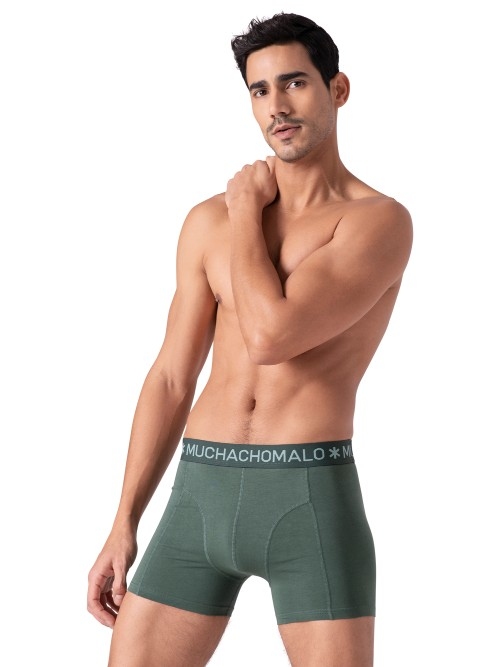 Muchachomalo Solid  blau baumwoll-boxershort